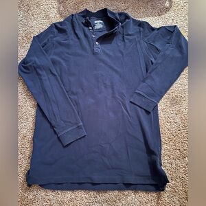 Duluth Trading Co Dark Blue Long Sleeve Henley Shirt